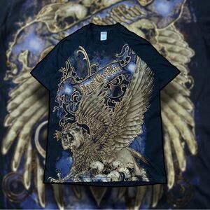 Last Griffin Graphic Tee M Goth Y2K Fantasy Shirt New No Tags